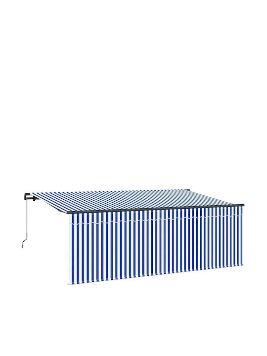 vidaXL Zelt Terrasse mit LEDs Blau 3.5x2m