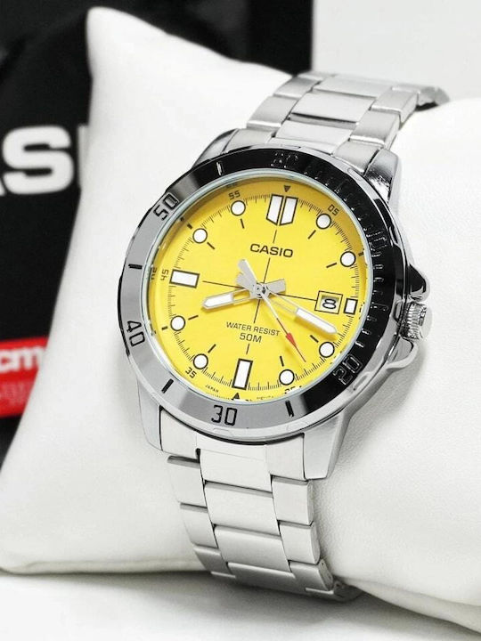 Casio Колекция Мъжки Часовник 49мм На Батерия Сребрист
