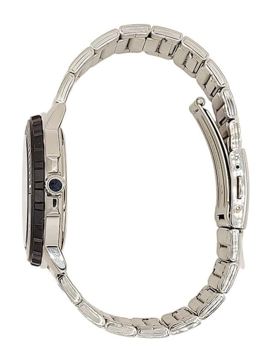 Casio Collection Men's Watch 45mm Battery with Silver Metal Bracelet