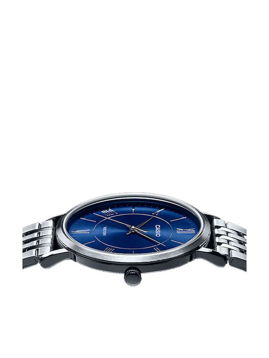Casio Collection Ρολόι Μπαταρίας με Μεταλλικό Μπρασελέ