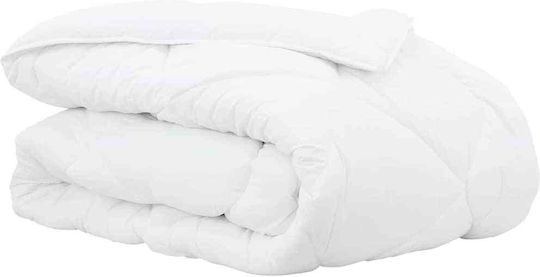 vidaXL King Size Decke 260x220cm Weiß