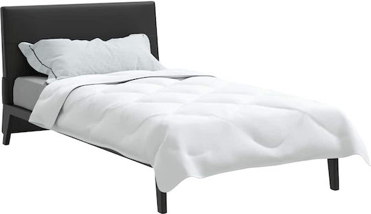 vidaXL Κουβέρτα Μονή 155x200εκ. Λευκό
