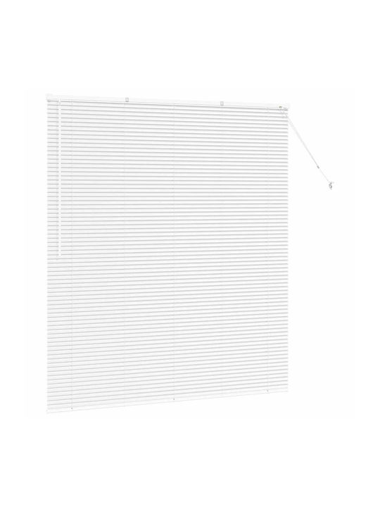 vidaXL Shade Blind Aluminum in White Color L160xH175cm