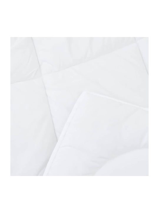 vidaXL Bettbezug-Set Einzelbett mit Kissenbezug 155x200 White