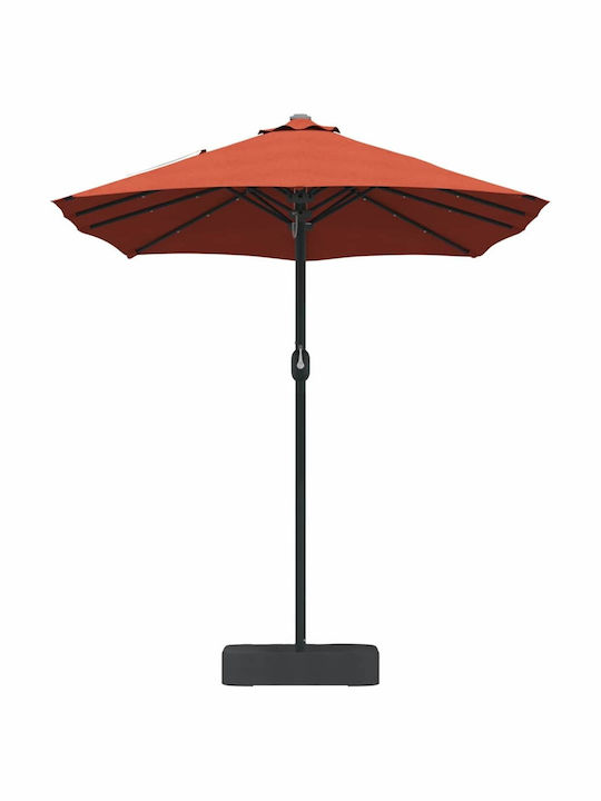 Aluminium-Garten- und Terrassen-Sonnenschirm Orange 3,85x2,09xHöhe 2,44 m