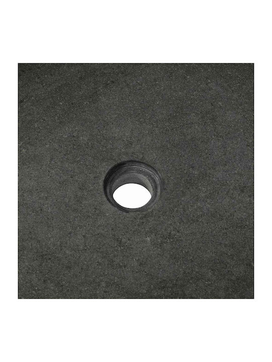 vidaXL Countertop Sink Porcelain 65x50x6cm Grey