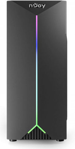 NJOY Anil Gaming Middle Tower Carcasă Calculator cu Fereastră Laterală și Iluminare RGB Negru