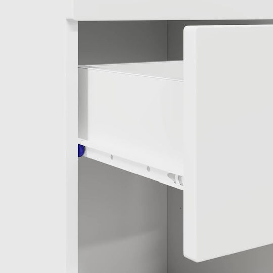 vidaXL Ντουλάπι Μπάνιου 37x31.5x82cm Λευκό
