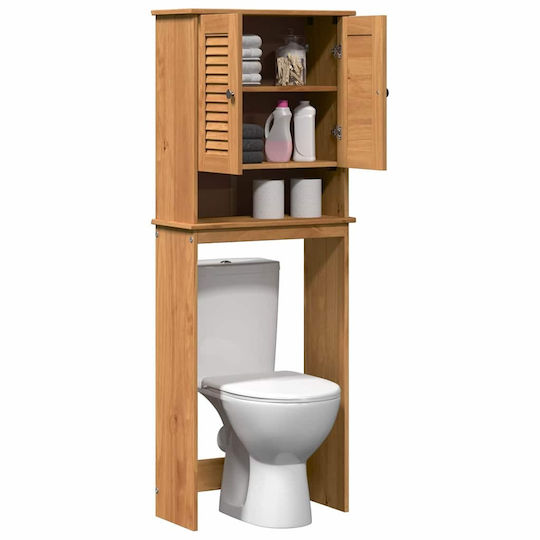 vidaXL Bathroom Cabinet L60xW27xH161cm Brown