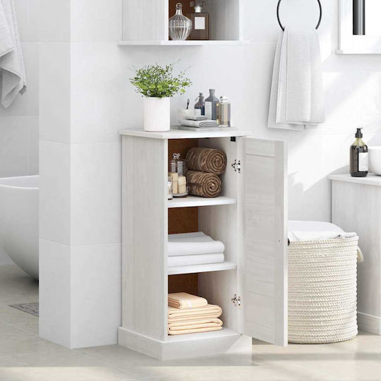 vidaXL Ντουλάπι Μπάνιου 37x34x80cm Λευκό