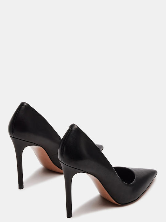 Leather Black Heels Thrive