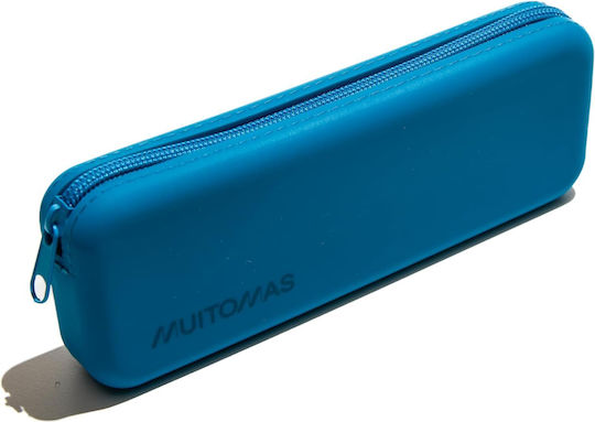 Muitomas Federmäppchen aus Silikon Blau