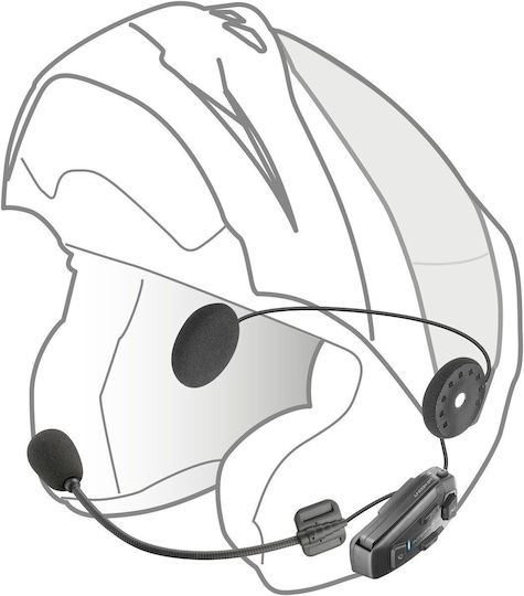 Interphone U-COM 6R Dual Intercom for Riding Helmet with Bluetooth