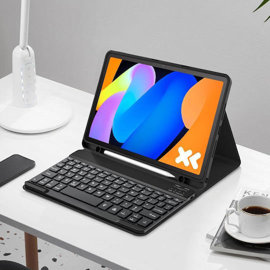 Tech-Protect Smartcase Klappdeckel mit Tastatur im Englisch US Schware (Lenovo Idea Tab 11.0 TB-336)