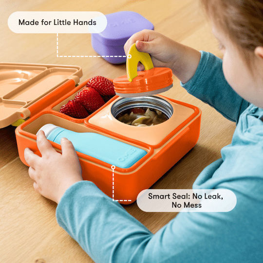 Omie Omiebox Plastic Kids' Food Container Orange