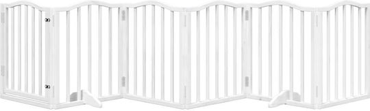 vidaXL Divider de verandă pentru Câini de Culoare Alb 300 x 60cm
