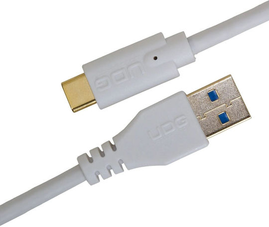 UDG USB 3.0 Кабел USB-C Мъжки - USB-A Бял 1.5м U98001WH