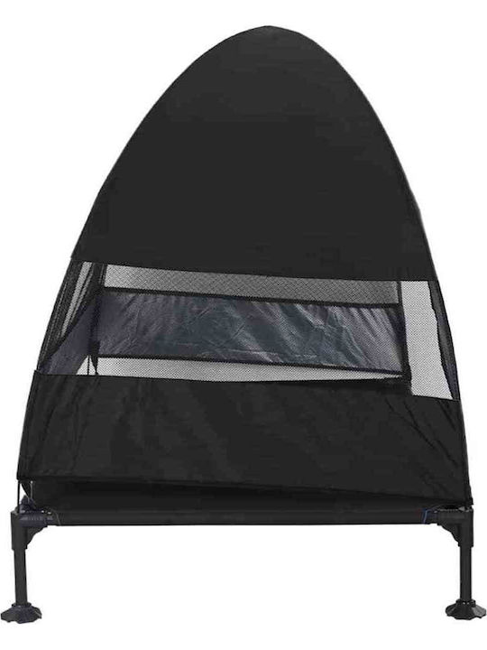 vidaXL Elevated Dog Bed Black 127x106cm