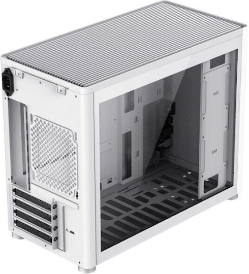 GameMax Spark Gaming Middle Tower Carcasă PC cu Deschidere Laterală Albă