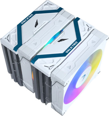 Valkyrie Vind 125 DL Dual Fan CPU Cooling with ARGB for AM4/AM5/1200/1700 Socket White