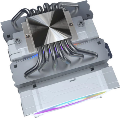 Valkyrie Vind 125 DL Dual Fan CPU Cooling with ARGB for AM4/AM5/1200/1700 Socket White