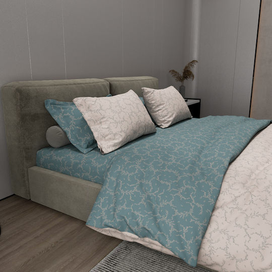 Charalambidis Textiles Salonica Σεντόνι Υπέρδιπλο με Λάστιχο 160x260εκ. Ραφ