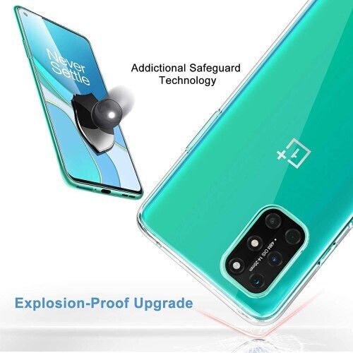 Silikon Hülle Tpu + Gehärtetes Glas OnePlus 8T Transparente