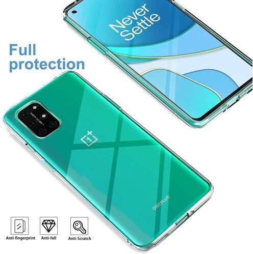 Silikon Hülle Tpu + Gehärtetes Glas OnePlus 8T Transparente