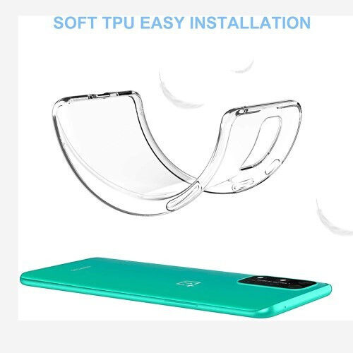 Silikon Hülle Tpu + Gehärtetes Glas OnePlus 8T Transparente
