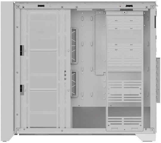 Aqirys XO-1 Gaming Midi Tower Κουτί Υπολογιστή με Πλαϊνό Παράθυρο και ARGB Φωτισμό Λευκό