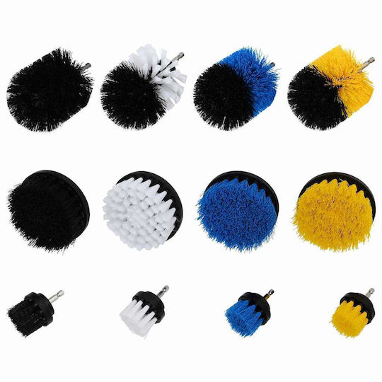 Vidaxl Soft Hard Cleaning Brush Set 12 Pieces 12 Pcs