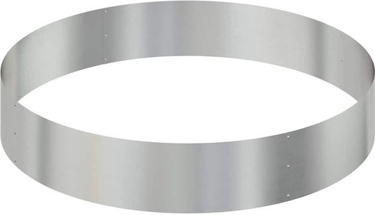 vidaXL Pot Metallic Silver 120x120cm.