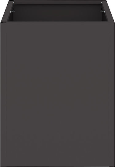vidaXL Topf Metallisch Black 32x32x40cm.