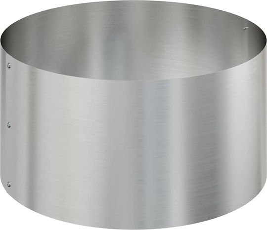 vidaXL Pot Metallic Silver 120x120cm.