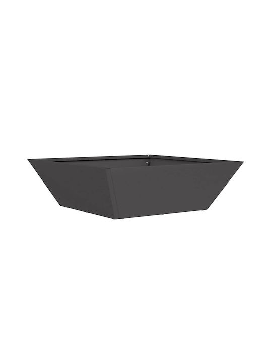 vidaXL Topf Metallisch Black 50x50x15cm.