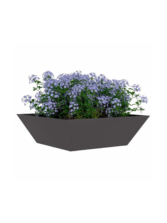 vidaXL Topf Metallisch Black 50x50x15cm.