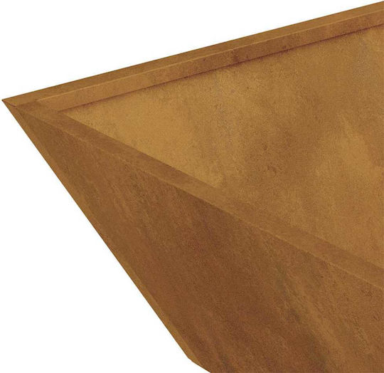 vidaXL Topf Metallisch Beige 50x50x15cm.