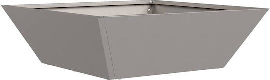 vidaXL Topf Metallisch Beige 50x50x15cm.