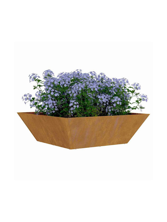 vidaXL Саксия Метал BEZ 50x50x15см.