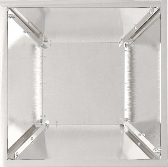 vidaXL Set 5 Metallische Pflanzgefäße Silber 35x15cm