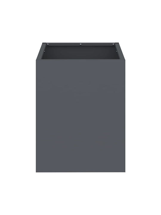 vidaXL Topf Metallisch Charcoal 50x32x40cm.
