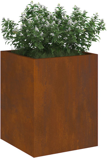 vidaXL Pot Metallic Sk Rusty 50x32x40cm.