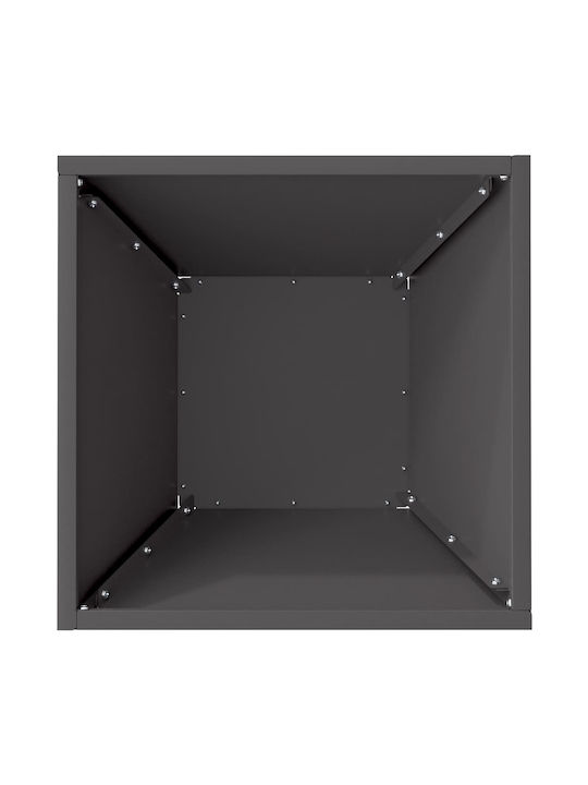 vidaXL Set of 5 Plastic Planter Boxes Black 35x15cm