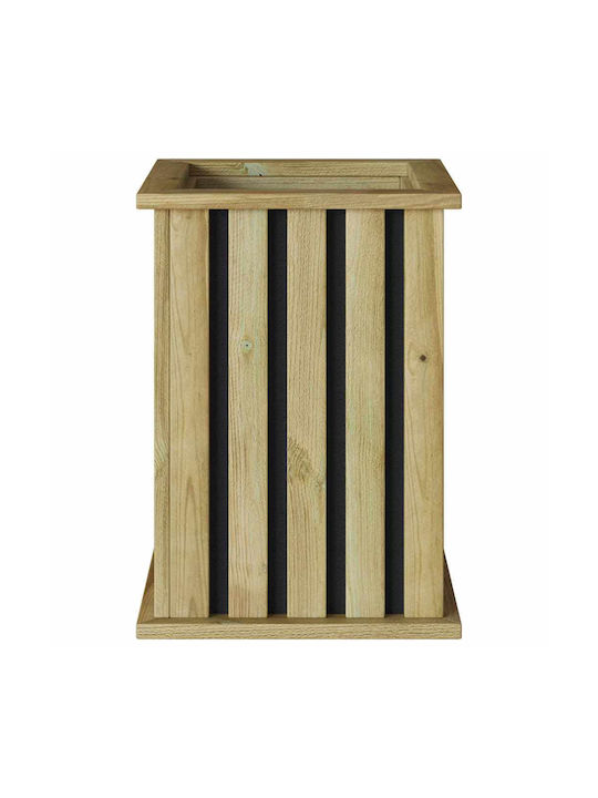 vidaXL Саксия Дърво 33x33x45см.
