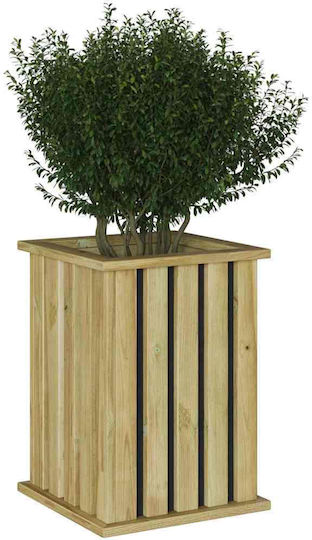 vidaXL Pot Wooden 33x33x45cm.
