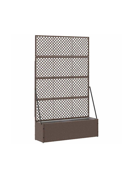 vidaXL Planter Box Plastic Negru 30 cm