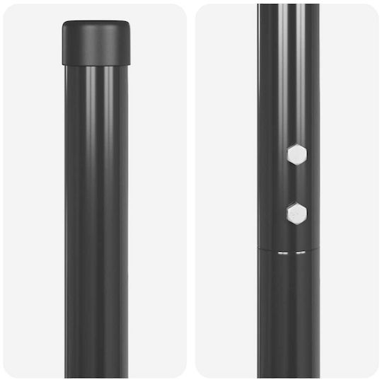 vidaXL Garden Fencing Material 2pcs Gray