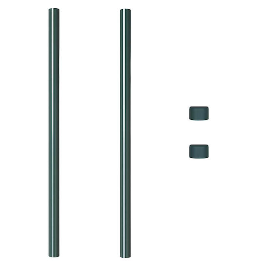 vidaXL Garden Fencing Material 2pcs Green