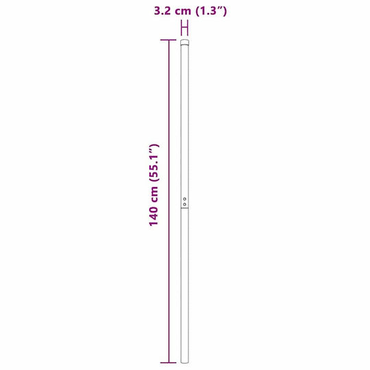 vidaXL Garden Fencing Material 2pcs Gray