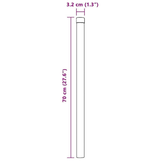 vidaXL Garden Fencing Material 2pcs Silver